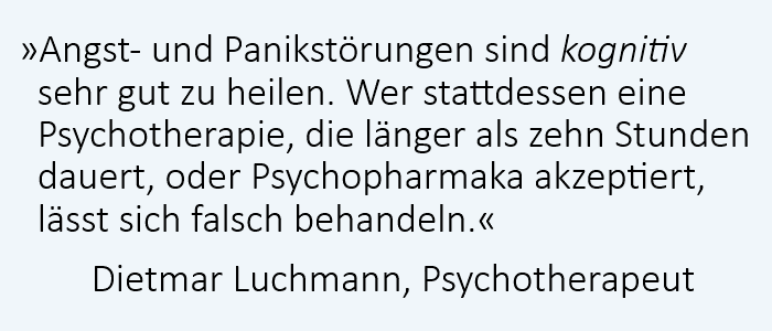 Interview mit dem Psychotherapeuten Dietmar Luchmann: Angst- und Panikstörungen bei Hochbegabung durch Psychotherapie perfekt heilbar.